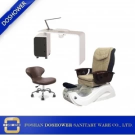 porcelana China proveedor de sillas de pedicura spa con fabricantes de mesas de manicura para Whirlpool Nail Spa Salon Silla de pedicura / DS-W1783-SET fabricante