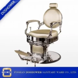 China cadeiras de salão de barbeiro cadeira de barbeiro clássica para venda fornecedor de cadeira de barbeiro dourada china DS-B202 fabricante