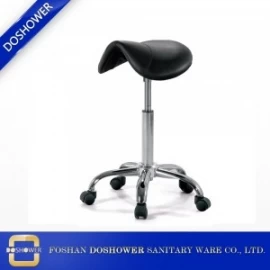 China salon furniture foot spa pedicure stool chair black saddle seat stool wholesale DS-C6 manufacturer