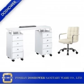 Çin Salon tırnak masa tedarikçiler ile spa pedikür sandalye üreticisi için çin tırnak masa toz toplayıcı salonu dışkı teknisyeni sandalyeler / DS-1070 üretici firma