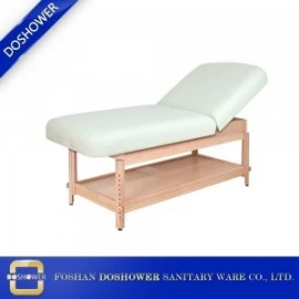 porcelana cama de masaje de madera maciza cama facial de fábrica cama de masaje de jade para salón de belleza DS-M932 fabricante