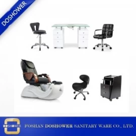 China spa chair pedicure package with manicure table salon furniture wholesale salon sets furniture 2019 DS-S17E SET manufacturer