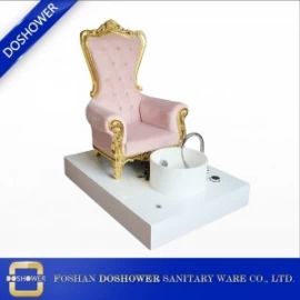 porcelana Silla de spa Pedicura rosa con sillas de lujo de spa para silla de la reina pedicura para la venta fabricante