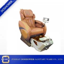 Chine spa chair with pedicure sink of zero gravity pedicure chair with brown chocolate pedicure spa chair fabricant