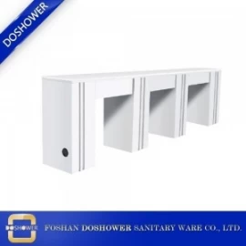 China dreifacher Maniküretisch weißer Salon Maniküretisch Manikürestationshersteller DS-N2010 Hersteller
