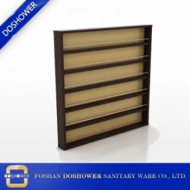 China wall polish rack wooden nail polish display rack  for sale china nail salon equipment supplier manufacturer