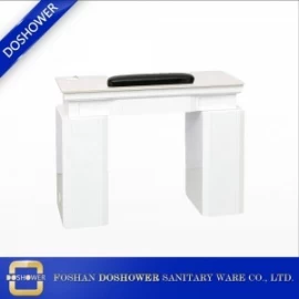 China branco manicure mesa prego com mesa de manicure mármore para China fabricante da mesa manicure fabricante