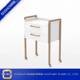 China white two drawer chest wood look spa trolley for sale DS-TR3 manufacturer