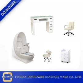 China wholesale egg spa pedicure chair station with nail table salon furniture for sale manufacturer