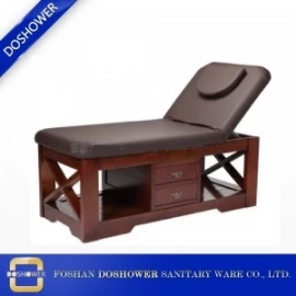 China groothandel massagetafel hot koop full body massage bed sterke zware massief houten massage bed DS-M9009 fabrikant