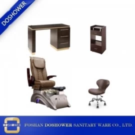 China wholesale pedicure chair set luxury nail spa chair cheap spa pedicure chair salon furniture DS-X22 SET fabricante