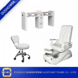 China groothandel spa nagel uitrusting pakket met nieuwe salon kristal pedicure stoel en salon nagel tafel DS-S17G SET fabrikant
