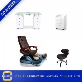 China wholesale spa pedicure chairs luxury nail spa pedicure chair nail table set DS-S17A SET manufacturer
