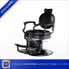 China wholesale vintage barber chair with black barbers chairs for sale for salon furniture barber chair manufacturer