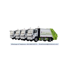 China DFAC 8 toneladas de lixo de compressão caminhão fabricante