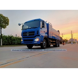 ประเทศจีน Dongfeng 15 ตันรถบรรทุกน้ำรถบรรทุกเครื่องเป่าหมอกแบบพกพาสำหรับการควบคุมการปราบปรามอนุภาคฝุ่น, เครื่องพ่นหมอก 100 ม. ผู้ผลิต
