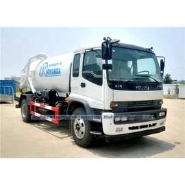 Tsina Japanese Isuzu 4x2 Vacuum Truck 10000l Vacuum Sewage Suction Truck Presyo Vacuum Tanker Truck Manufacturer