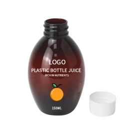 Pet Juice Bottle Customized Shape Transparent Plastic Drink Bottles