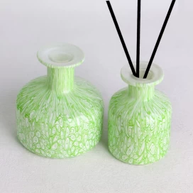 China Water transfer finished green diffuser bottle set of 2 manufacturer