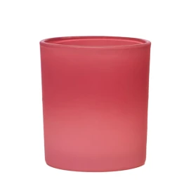 Китай 8 унций Градиент цвета Калахари Арбуз Пустой подсвечник Стеклянная фабрика производителя