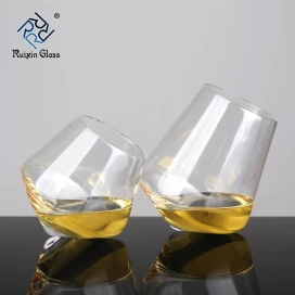 Китай Hand Made Premium Lead Free Crystal Stemless Rolling Crystal Wine Glasses производителя