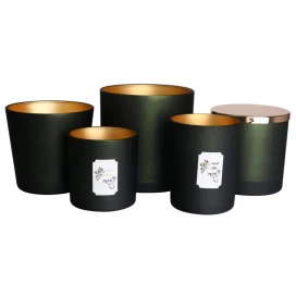 Cina Barattolo di candela in vetro smerigliato con logo personalizzato all'ingrosso da 12 Oz con coperchio e scatola in metallo di bambù in legno produttore