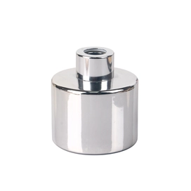 중국 100ml 3.5oz 원통형 전기도금 은색 유리 디퓨저 병(은색 나사 캡 포함) 제조업체