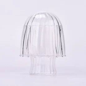 Chiny unikalny projekt przezroczystego szklanego słoika na świecę z pokrywką do wystroju domu producent