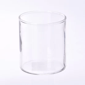中国 8 盎司玻璃烛台 透明玻璃蜡烛容器供应商 制造商