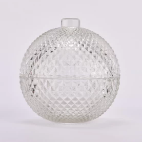 中国 批发 227 毫升透明球装饰​​品适用于圣诞树装饰玻璃球罐 制造商