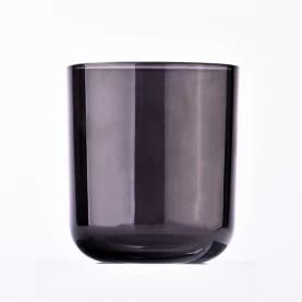 中国 510 毫升 12 盎司黑色玻璃蜡烛容器批发 制造商