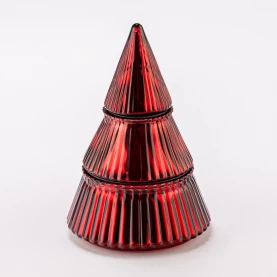 China Candle container Christmas tree shape for Christmas manufacturer