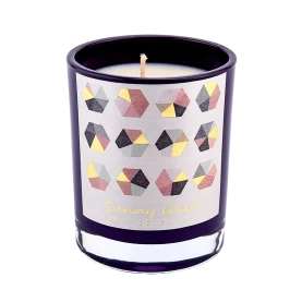 Chine Jar en verre en verre en papier pourpre en papier pour la décoration d'aromathérapie à domicile fabricant