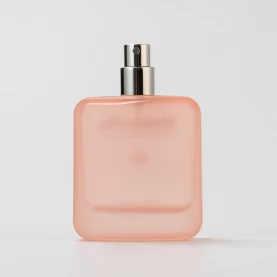 China Frosted square Glass Perfume Bottle with home decor manufacturer