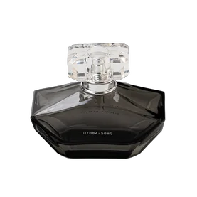 中国 豪华风格的定制徽标50毫升香水玻璃瓶，带豪华帽 制造商