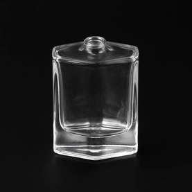 China Frasco de perfume de vidro personalizado de cor 55ml de vidro de formato exclusivo para fragrância doméstica fabricante