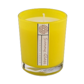 China Castiçal de vidro amarelo âmbar personalizado para velas de aromaterapia fabricante