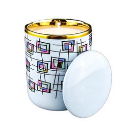 China Luxury Ceramic Candle Jar with Lid Home Decor manufacturer
