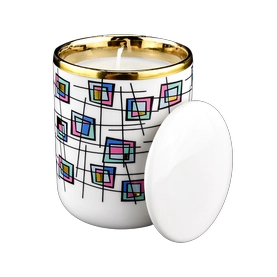 China Wholesale Custom Hand-Glazed Ceramic Candle Jar with Lid manufacturer