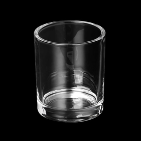China Wholesale Simple Straight Body Clear Glass Candle Jars manufacturer