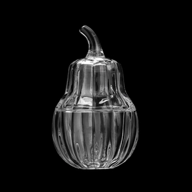 China New Arrival Pumpkin Glass Candle Jar with Glass Lid for Home Decor Easter Festival manufacturer