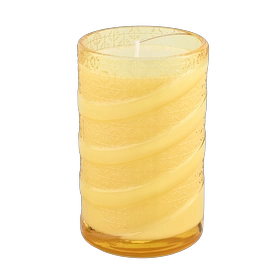 China Wholesale Luxury Glass Candle Jar with Spiral Embossed Design manufacturer