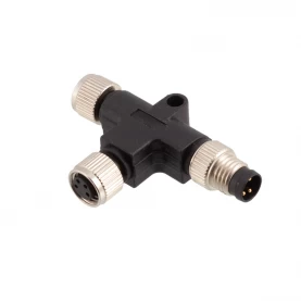 China M8 3 4 5 pin male to female T splitter connector manufacturer