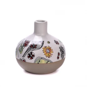 China Wholesale multi-color exquisite pattern ceramic aromatherapy bottles for home decoration manufacturer