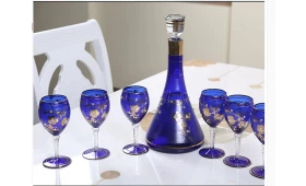 Decorated wine glasses gifts new products