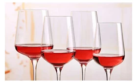 Los clientes eligen a los fabricantes nacionales de vidrio rojo de vino tinto