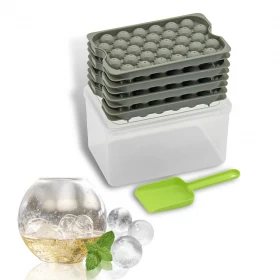 China Benhaida Beliebter Mini-Eiswürfelbereiter mit Eisbehälter, leicht zu entnehmende kleine Eiskugelform aus Kunststoff mit 128 Mulden Hersteller