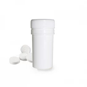 China Verpackung von Vitamin-Tablettenflaschen 25 cc 25 ml weiße Plastikflaschen Hersteller