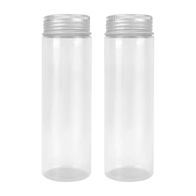 porcelana 500ml custom clear PET plastic round beverage bottle disposable empty bottle with screw cap for juice - COPY - 05ichd fabricante