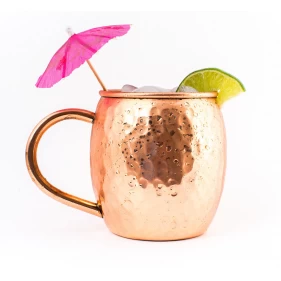 China Hammered Moscow Mule Copper Mugs manufacturer